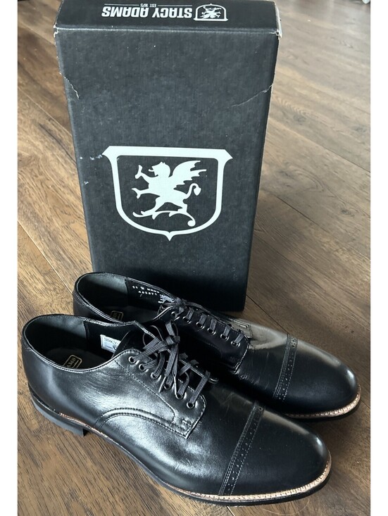 Stacy Adams Other - Stacy Adams Men’s Oxford Madison Cap Toe Size 11 E New In Box NIB Black Dressy